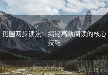 觅圈两步读法：揭秘高效阅读的核心技巧