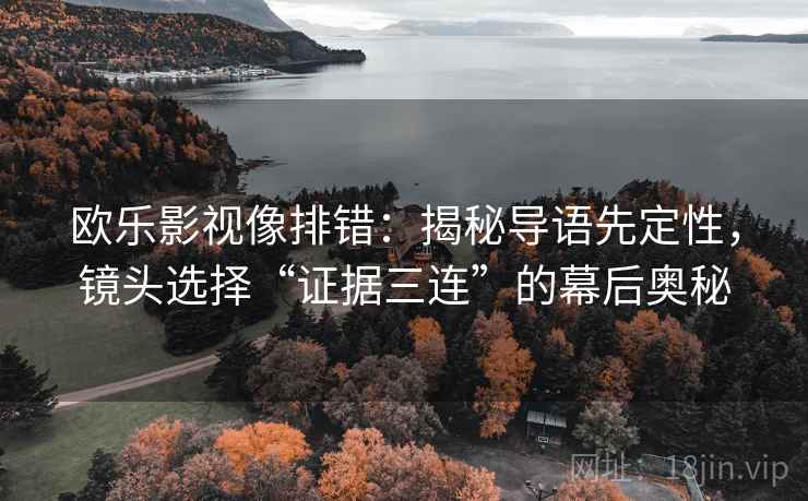 欧乐影视像排错:揭秘导语先定性,镜头选择“证据三连”的幕后奥秘 欧乐影视像排错:揭秘导语先定性,镜头选择“证据三连”的幕后奥秘